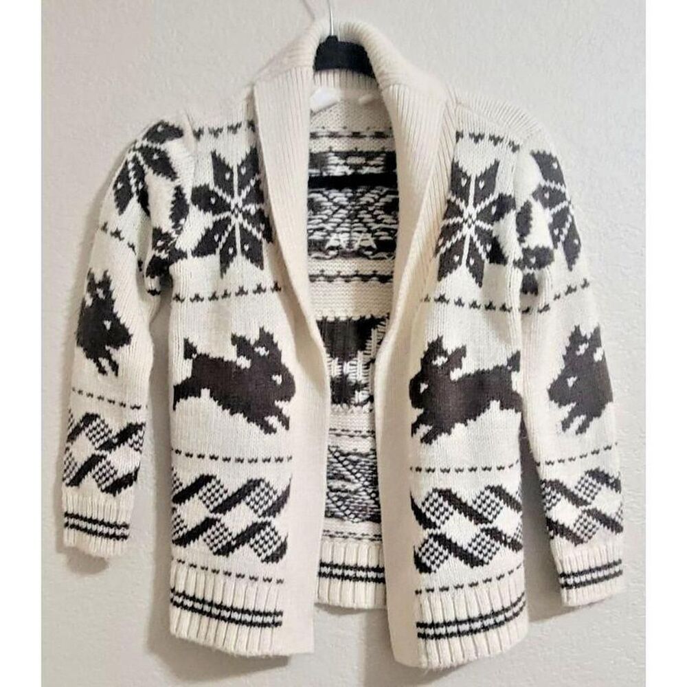Gap Brown and Cream Cardigan
